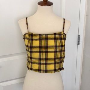 Plaid crop top